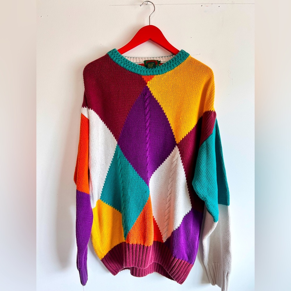 Vintage 90s Boston Trader Women’s cable knit sweater